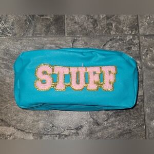 Blue & Pink "Stuff" Makeup Bag BNIB